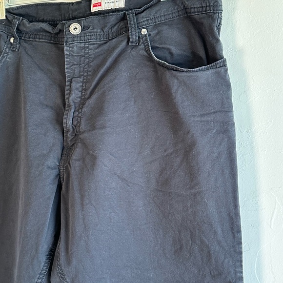 Wrangler Black Straight Fit Chino Style 5 pocket Jeans Sz 40x30 - Picture 2 of 11